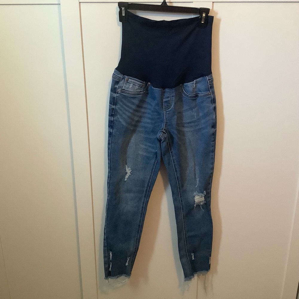 Blue savvy maternity  blue jeans size large